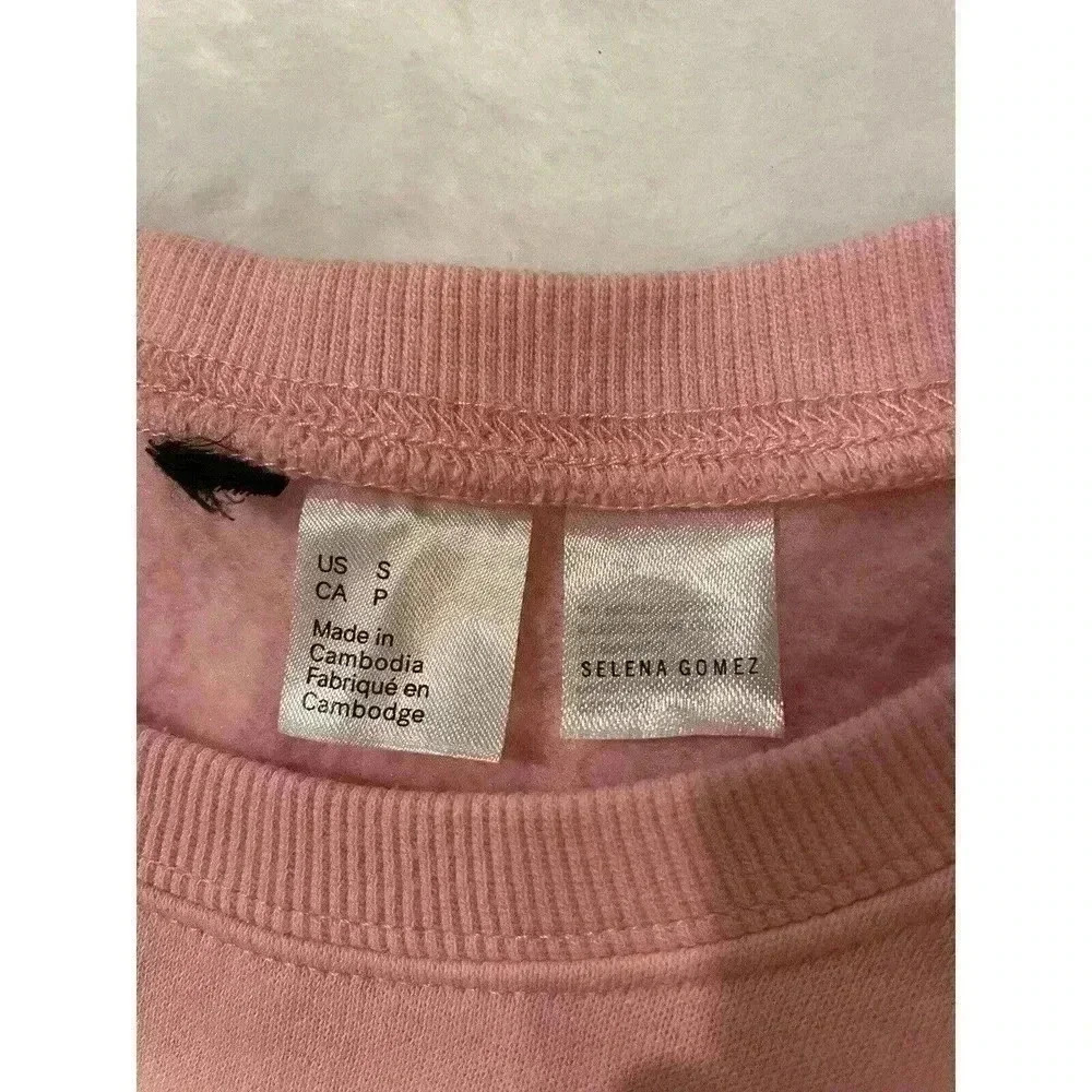 Selena Gomez Sweatshirt Crewneck Shirt Size S Small Pink H&M - Picture 2 of 3